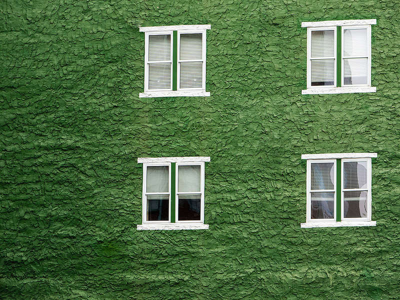 Textured Green Wall
