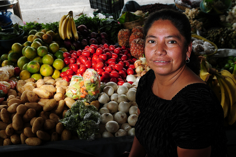 Produce market in Guatemala City