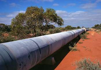 Water pipeline - Author Willem van Aken, CSIRO