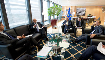 Round table Juncker, Schulz, Tusk, Rutte - © European Union , 2016 / Source: EC - Audiovisual Service / Photo: Jennifer Jacquemart