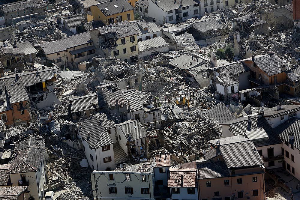 Terremoto Amatrice - fonte: Sito del Dipartimento della Protezione Civile - Presidenza del Consiglio dei Ministri