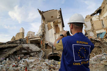 Terremoto Amatrice - Photo credit Dipartimento protezione civile