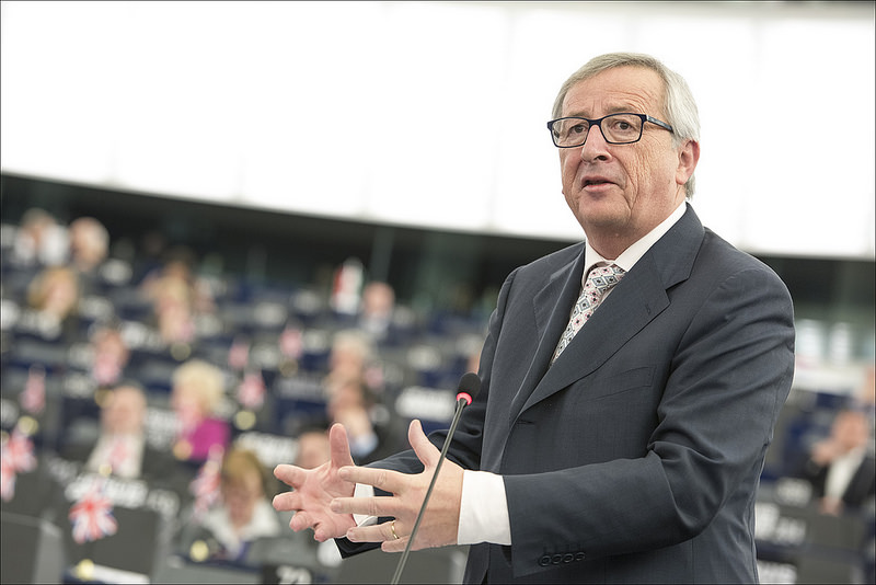 Juncker su dazi USA a commercio - Photo credit: European Parliament on Foter.com / CC BY-NC-ND