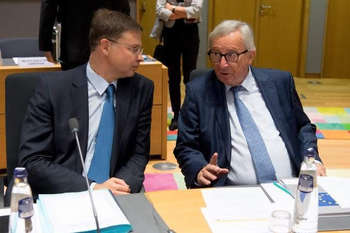 Dombrovskis e Juncker - © European Union, 2018/Photo: Etienne Ansotte 