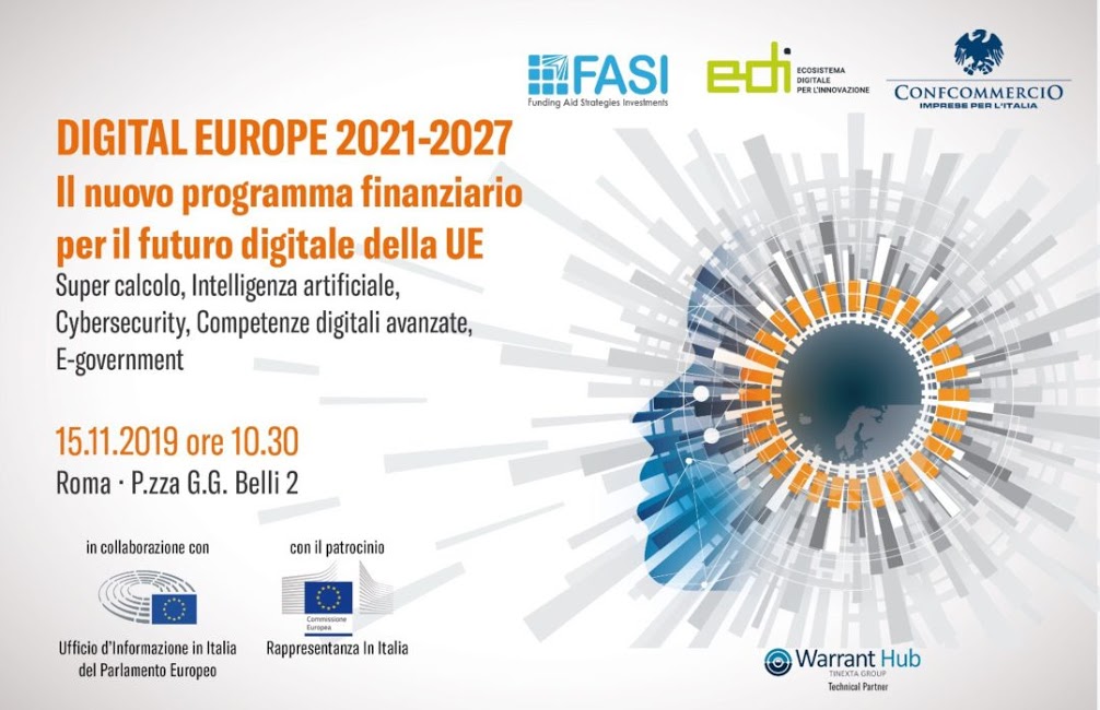 Digital Europe 2021-2027: appuntamento a Roma