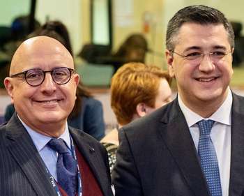 Armao con il Presidente del Comitato europeo delle Regioni Apostolos Tzitzikostas