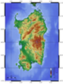 Mappa topografica della Regione Sardegna - Foto di Zamonin