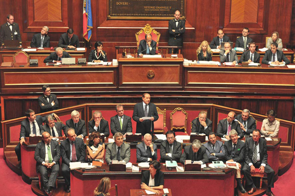 Fiducia al Senato - Fonte: Governo italiano
