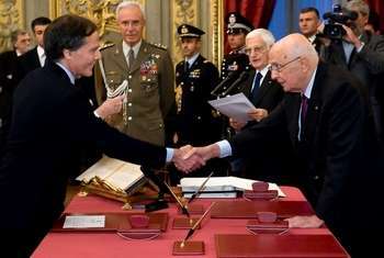 Ministro Moavero con Presidente Napolitano