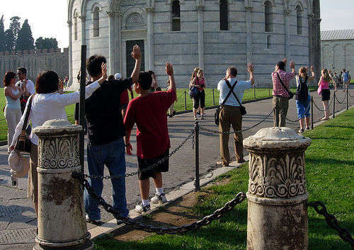 Turisti a Pisa - foto di Virginia